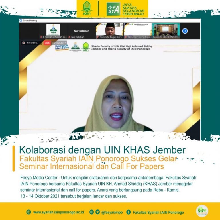 Kolaborasi Dengan Uin Khas Jember Fakultas Syariah Iain Ponorogo