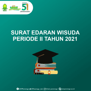 Surat Edaran Wisuda Periode Ii Tahun Institut Agama Islam Negeri